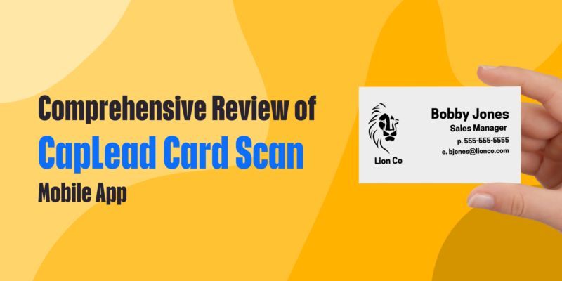 business card scan app - caplead blog header